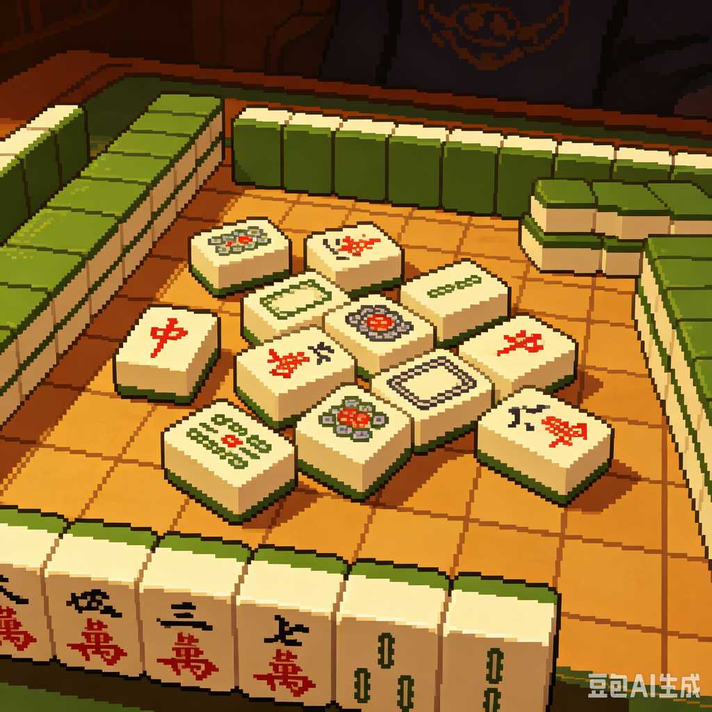 pink mahjong set