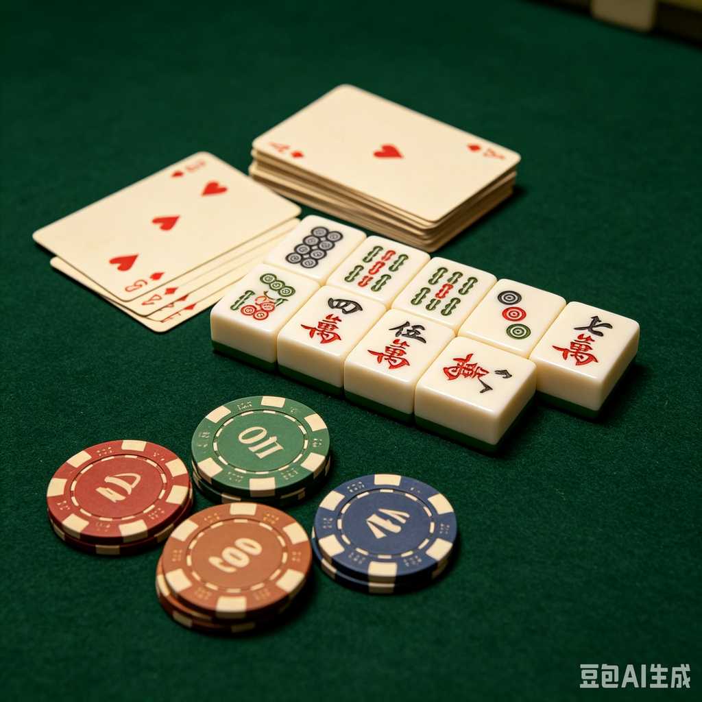 vivid color print mahjong set